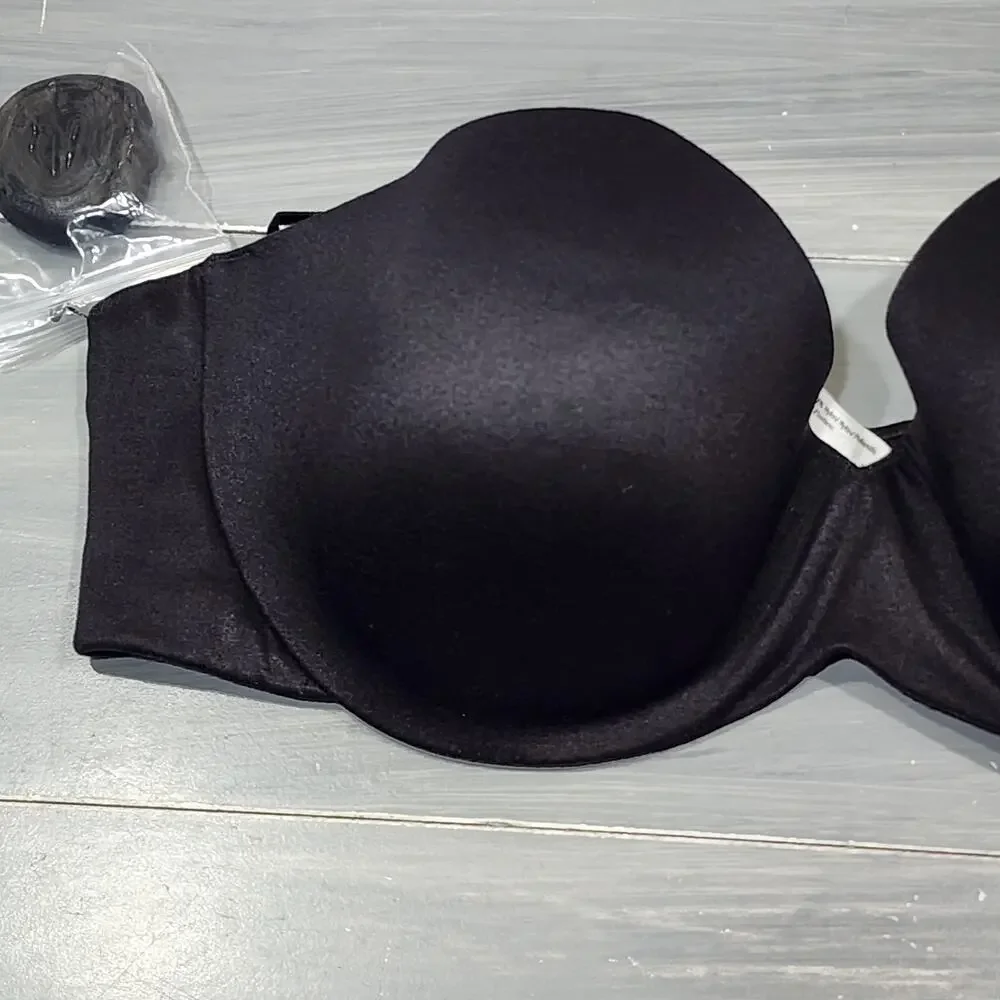Maidenform‎ Strapless Bra 36C Shaping with Lift Underwire Bra 9417 Black - Picture 3 of 12